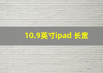 10.9英寸ipad 长宽